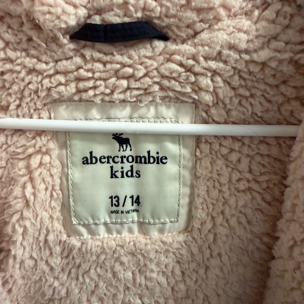 Abercrombie & Fitch Pink Fleece Jacket